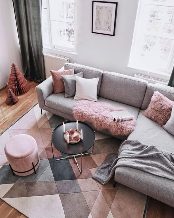 Thảm sofa Hà Nội giúp tạo điểm nhấn ấn tượng cho không gian