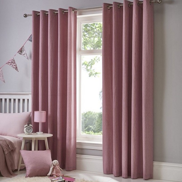 rèm cửa sổ phòng ngủ màu hồng 3